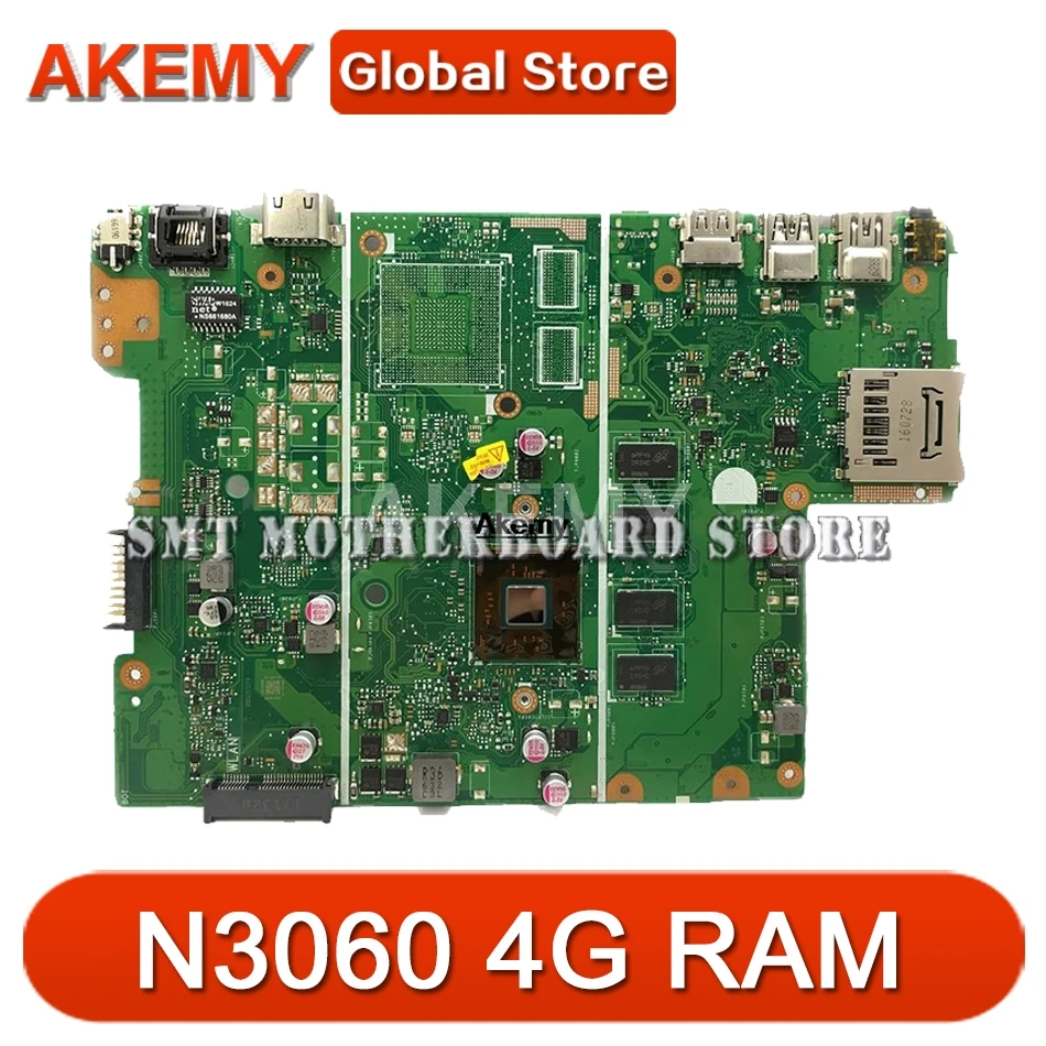Akemy X441SA Laptop motherboard For ASUS X441S X441SC F441S A441S Mainboard Test work 100% N3060 CPU 4GB RAM
Akemy X441SA Laptop motherboard For ASUS X441S X441SC F441S A441S Mainboard Test work 100% N3060 CPU 4GB RAM