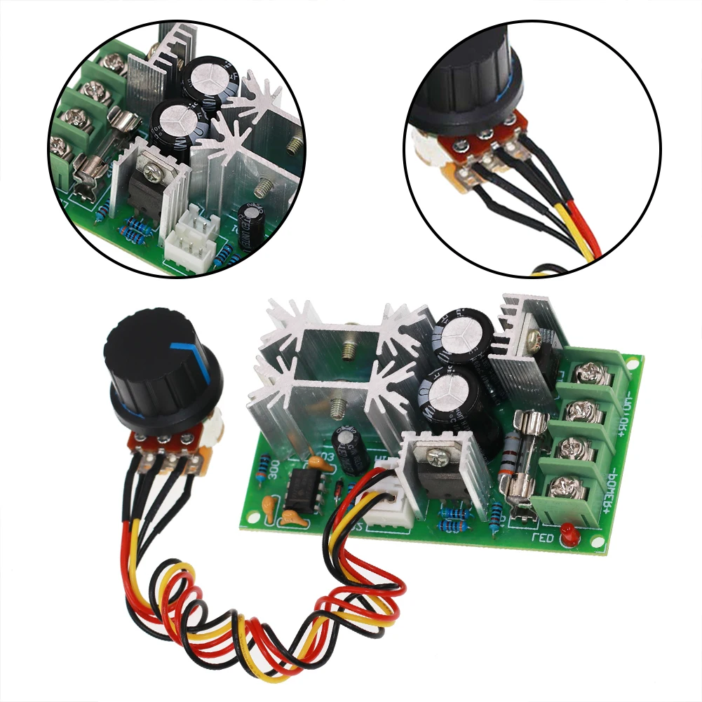DC Motor Speed Regulator 20A DC10-60V High Power Drive Module Current Regulator Linearity Fence Type Wiring Terminal
DC Motor Speed Regulator 20A DC10-60V High Power Drive Module Current Regulator Linearity Fence Type Wiring Terminal