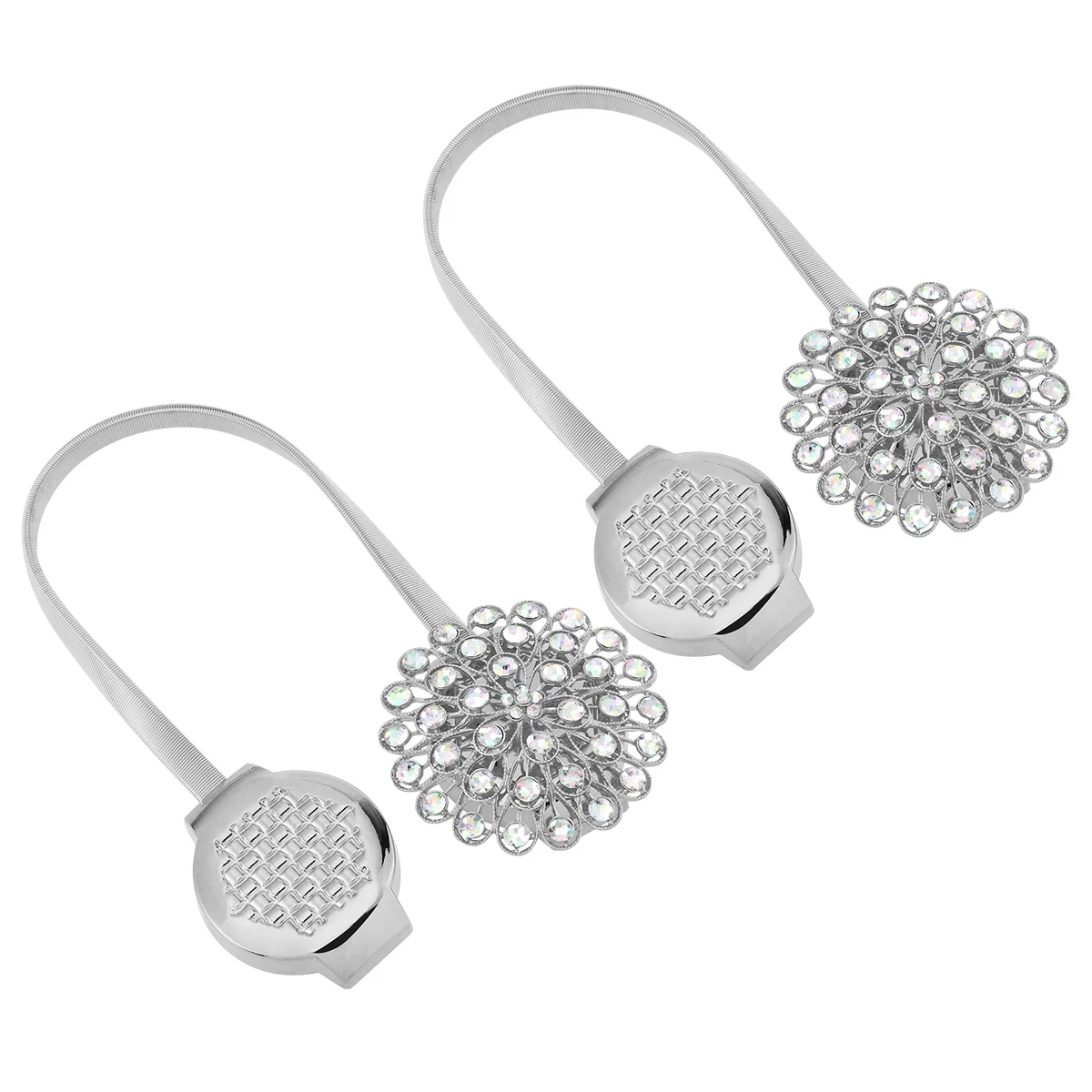 2pcs Magnetic Curtain Tie Backs Decorative Crystal Curtain Holdbacks for Bedroom Living Room Office Decoration (Silver)
2pcs Magnetic Curtain Tie Backs Decorative Crystal Curtain Holdbacks for Bedroom Living Room Office Decoration (Silver)