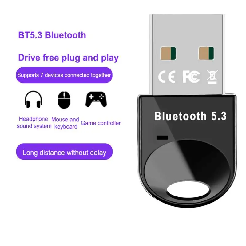 5.3 Bluetooth Audio Adapter Audio Earphone Receiving Transmitte USB2.0 Interface Drive Free Ultra-low Latency Audio Converter
5.3 Bluetooth Audio Adapter Audio Earphone Receiving Transmitte USB2.0 Interface Drive Free Ultra-low Latency Audio Converter
