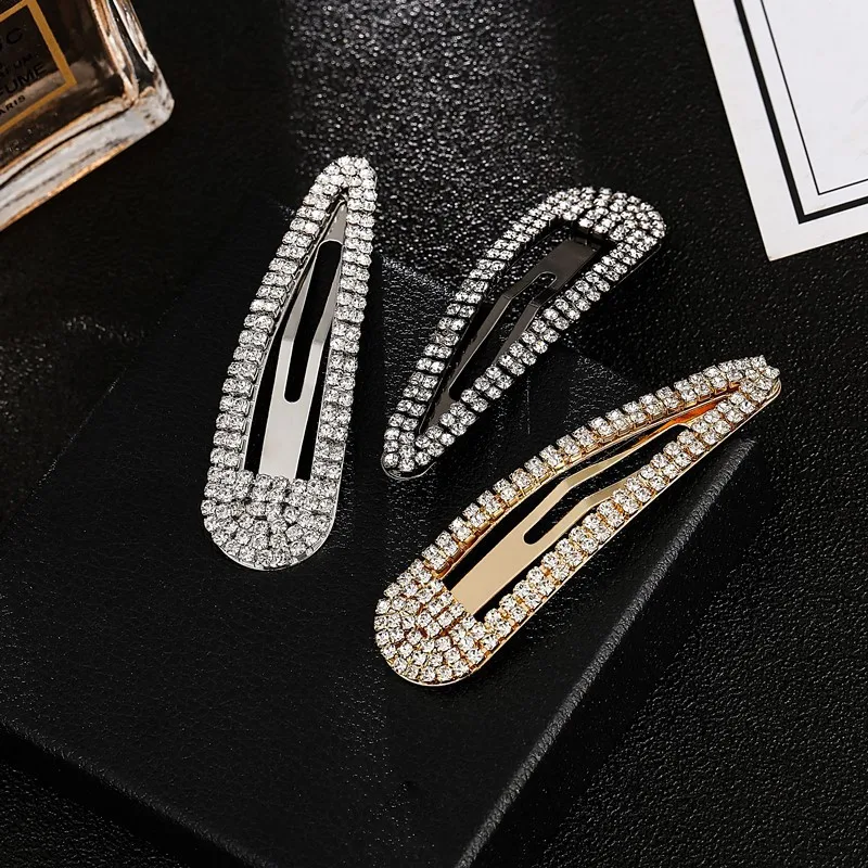 New Korean version water drop shaped zircon hairpin with one word bangclip side clip temperament female fashion hair accessories
New Korean version water drop shaped zircon hairpin with one word bangclip side clip temperament female fashion hair accessories