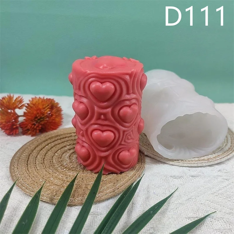 Heart-shaped Cylinder Candle Silicone Mold For Festive And Romantic Decoration Gypsum form Homemade Handicraft Gift Making Tool
Heart-shaped Cylinder Candle Silicone Mold For Festive And Romantic Decoration Gypsum form Homemade Handicraft Gift Making Tool
