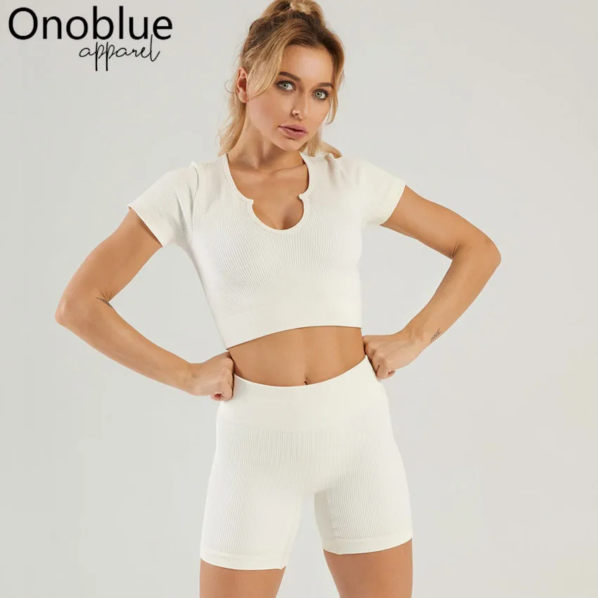 2pcs Ribbed U Neck Yoga Set High Quality Workout Short Sleeve Women Gym Seamless Outfit Wear Shorts Leggings Yoga Wear for Women
2pcs Ribbed U Neck Yoga Set High Quality Workout Short Sleeve Women Gym Seamless Outfit Wear Shorts Leggings Yoga Wear for Women