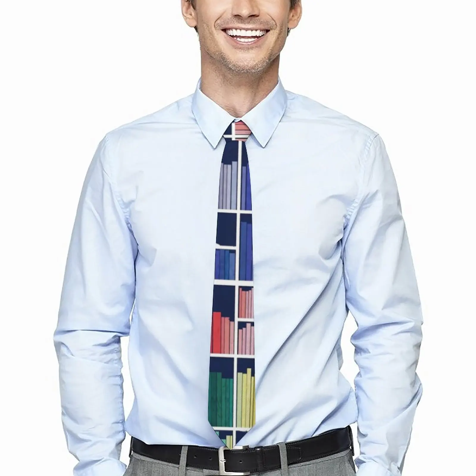 Library Cats Tie Rainbow Bookshelf Graphic Neck Ties Vintage Cool Collar Tie For Adult Leisure Necktie Accessories
Library Cats Tie Rainbow Bookshelf Graphic Neck Ties Vintage Cool Collar Tie For Adult Leisure Necktie Accessories
