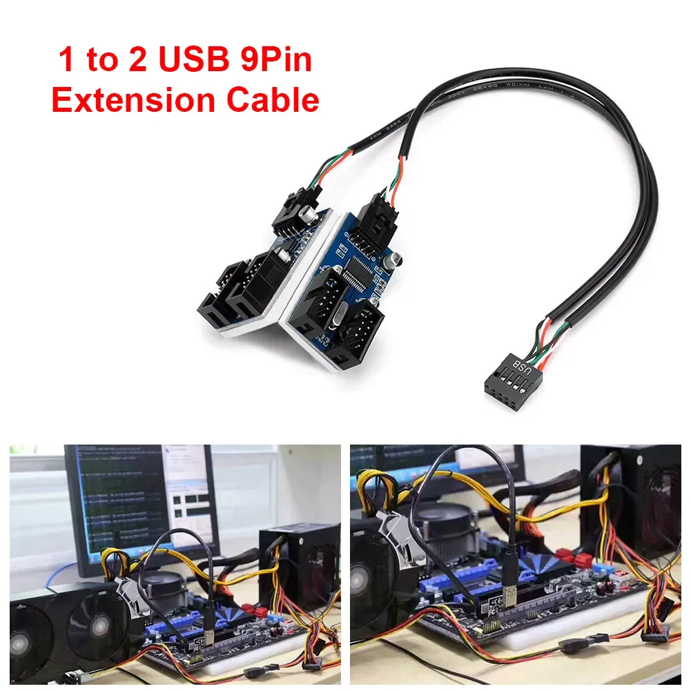 9-контактный Удлинительный кабель USB с 1 на 2/4 разъемов для разветвителя материнской платы, 9-контактный разъем USB, кабель-разветвитель, 30 см/дю...
9-контактный Удлинительный кабель USB с 1 на 2/4 разъемов для разветвителя материнской платы, 9-контактный разъем USB, кабель-разветвитель, 30 см/дю...