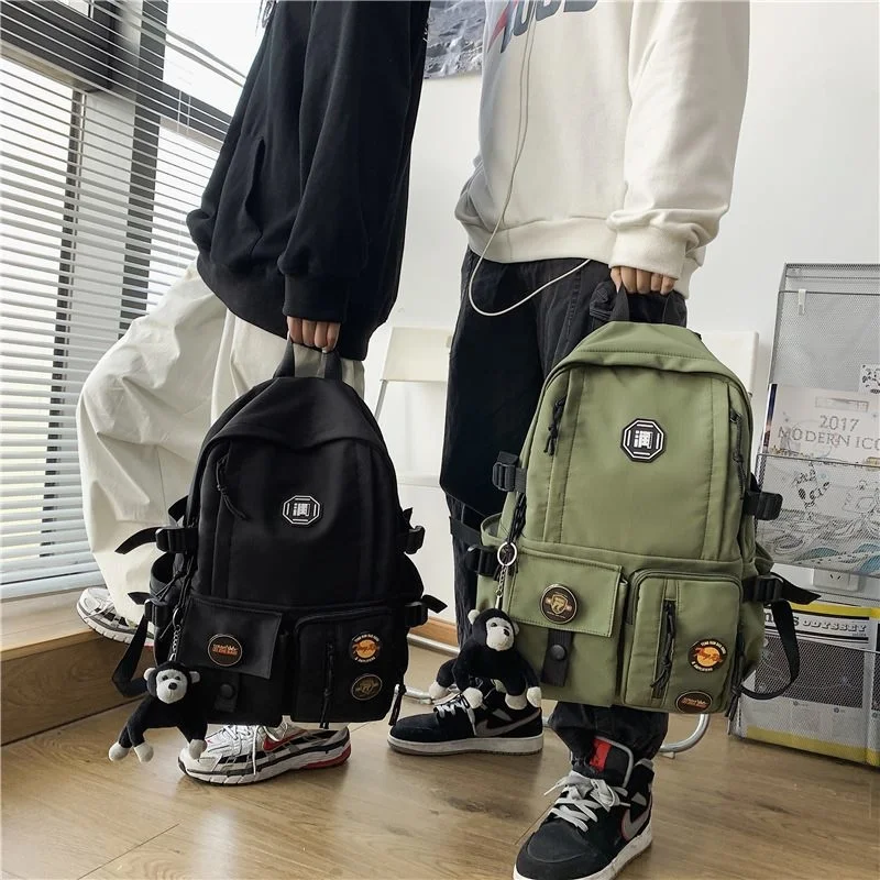 New Large Capacity Waterproof Nylon Women Backpack Men Multi-pocket Travel Bag Large Capacity College Couples Schoolbag 2023
New Large Capacity Waterproof Nylon Women Backpack Men Multi-pocket Travel Bag Large Capacity College Couples Schoolbag 2023
