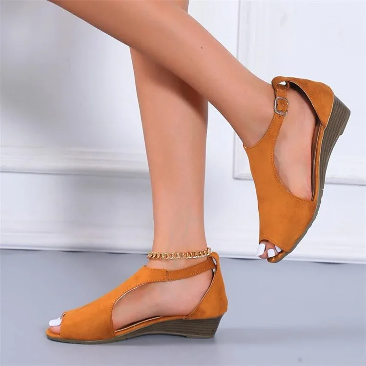 New Woman Summer Shoes Open Toe Wedges Sandals Woman Fashion Gladiator Sandals Buckle Strap Wedges Shoes Casual Solid Heels
New Woman Summer Shoes Open Toe Wedges Sandals Woman Fashion Gladiator Sandals Buckle Strap Wedges Shoes Casual Solid Heels