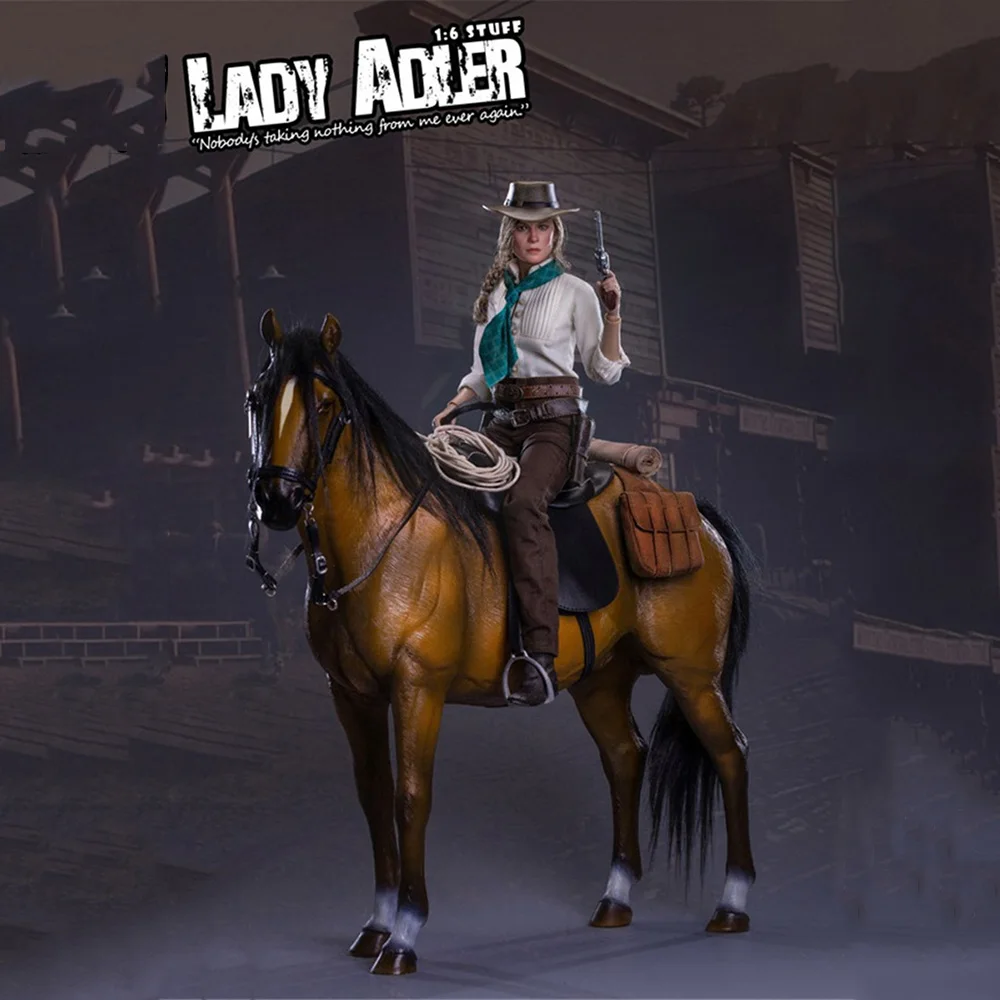 

Роскошная версия с лошадью SWTOYS NO:FS042 1/6, два оружия, Женский солдат, ковбойская леди, Адлер, ковбой, полный комплект, 12 дюймов, экшн-фигурки, игрушки