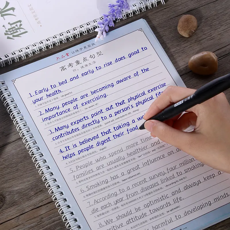Copybook 3 Books/Set English Italic Groove Practice 3D Calligraphy Reusable Handwriting Practice Learn Writing English Stationer
Copybook 3 Books/Set English Italic Groove Practice 3D Calligraphy Reusable Handwriting Practice Learn Writing English Stationer