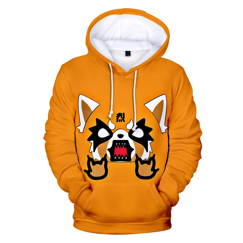 Толстовка Kawaii Aggretsuko 3D с длинным рукавом для женщин и мужчин, Толстовка Harajuku, уличная одежда, американская мультяшная Одежда для мальчиков
Толстовка Kawaii Aggretsuko 3D с длинным рукавом для женщин и мужчин, Толстовка Harajuku, уличная одежда, американская мультяшная Одежда для мальчиков