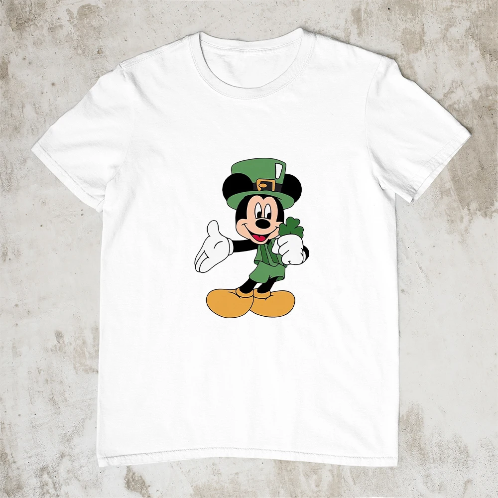Disney Mickey Mouse Woman T-shirts St. Patrick's Day Harajuku Fashion Spring Summer Casual Clothes 2023 New Arrivals Tops Tees
Disney Mickey Mouse Woman T-shirts St. Patrick's Day Harajuku Fashion Spring Summer Casual Clothes 2023 New Arrivals Tops Tees