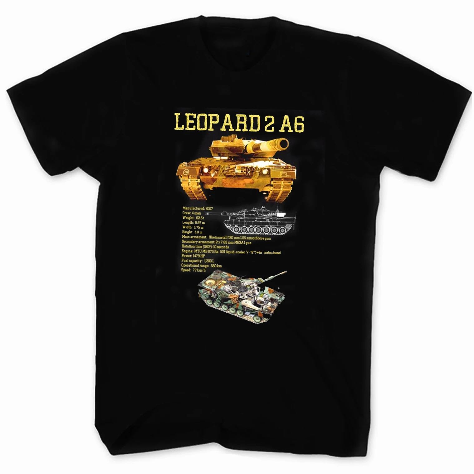 Bundeswehr Leopard 2 A6 Main Battle Tank T-Shirt New 100% Cotton Short Sleeve O-Neck T Shirt Casual Mens Top
Bundeswehr Leopard 2 A6 Main Battle Tank T-Shirt New 100% Cotton Short Sleeve O-Neck T Shirt Casual Mens Top