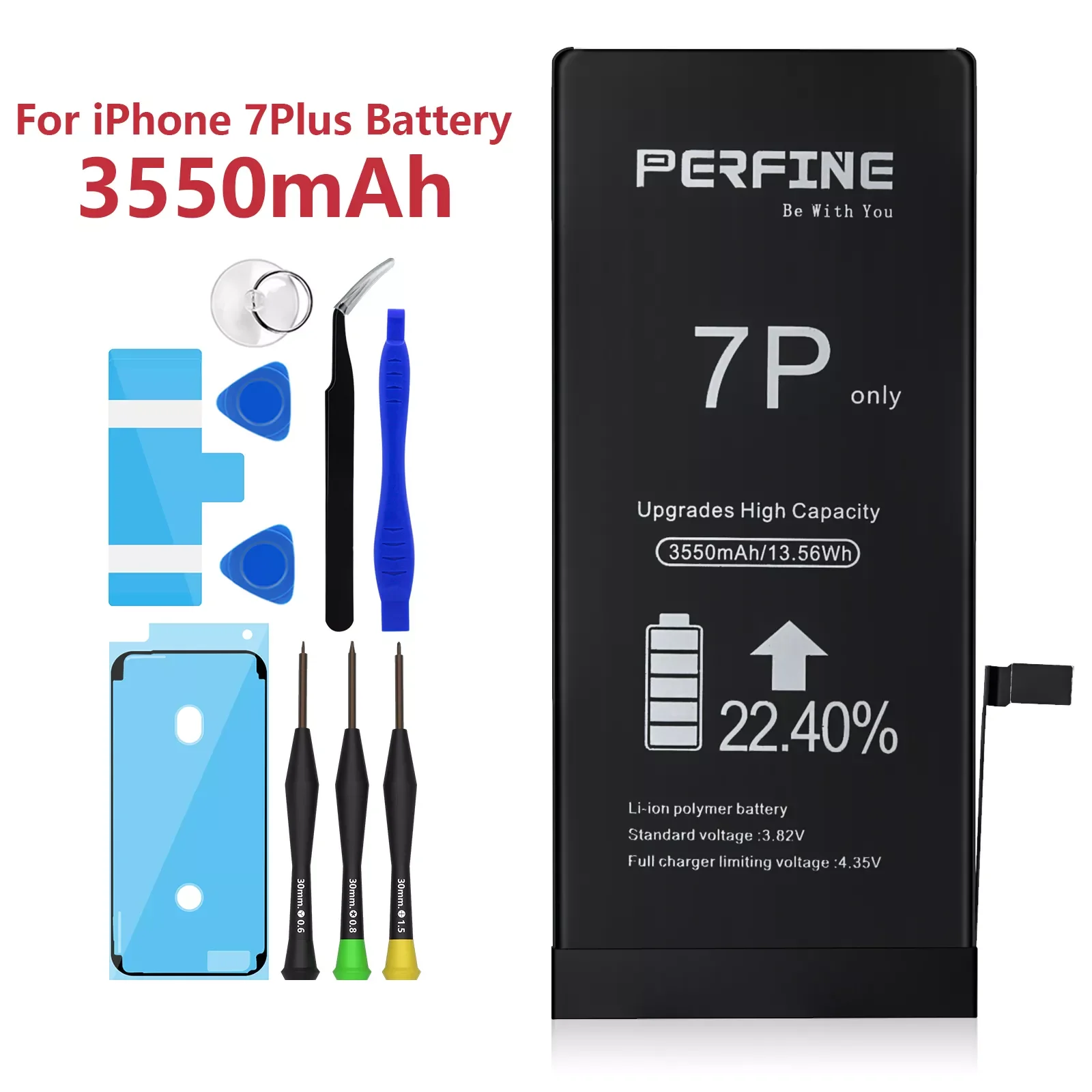 2023New PERFINE 3550 mAh for Iphone7 Plus Battery 2021 New A1661 A1784 A1785 Dedicated Phone Repair Installation ToolKit Lightni
2023New PERFINE 3550 mAh for Iphone7 Plus Battery 2021 New A1661 A1784 A1785 Dedicated Phone Repair Installation ToolKit Lightni