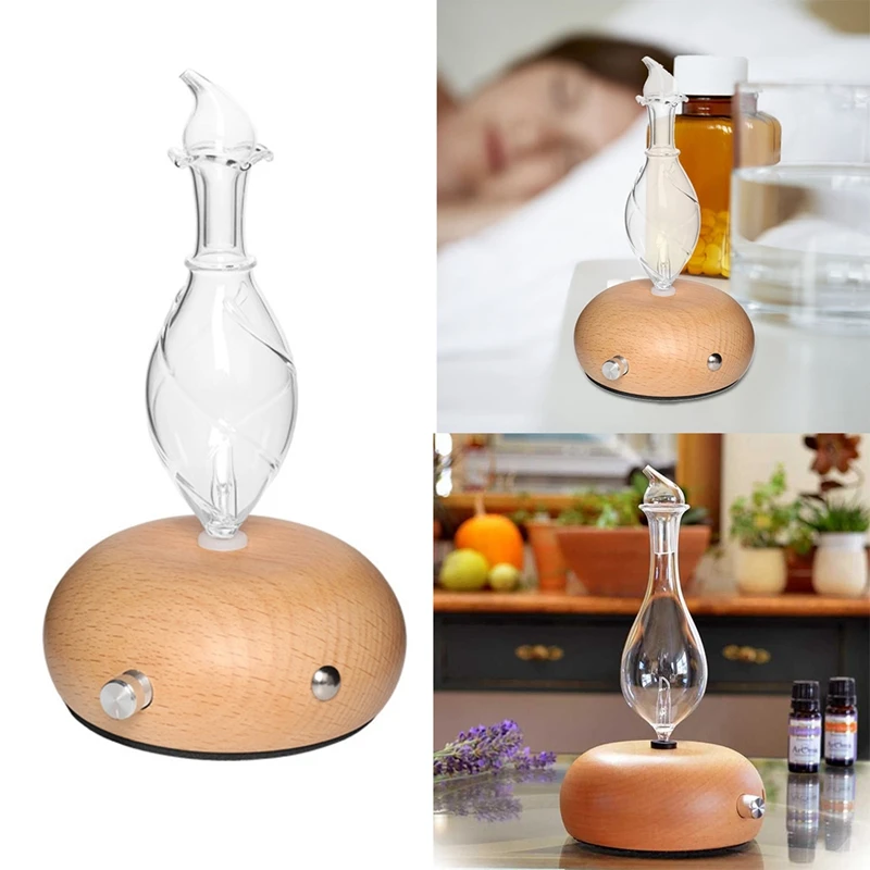 Glass Diffuser Essential Oil Spray Fragrance Instrument Solid Wood Creative Cold Fragrance Instrument Atomizer 
Glass Diffuser Essential Oil Spray Fragrance Instrument Solid Wood Creative Cold Fragrance Instrument Atomizer