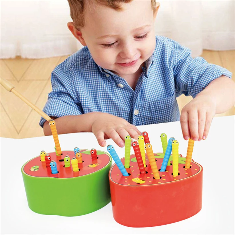 Montessori Toy Magnetic Fruit Catching Worms And Feeding Game Toys Set Fine Motor Skill Preschool Toys For Children D44Y
Montessori Toy Magnetic Fruit Catching Worms And Feeding Game Toys Set Fine Motor Skill Preschool Toys For Children D44Y