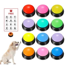 11pcs Voice Recording Button Dog Buttons for Communication Pet Training Buzzer Funny Gift Interactive Electric Toy for Dog Puppy