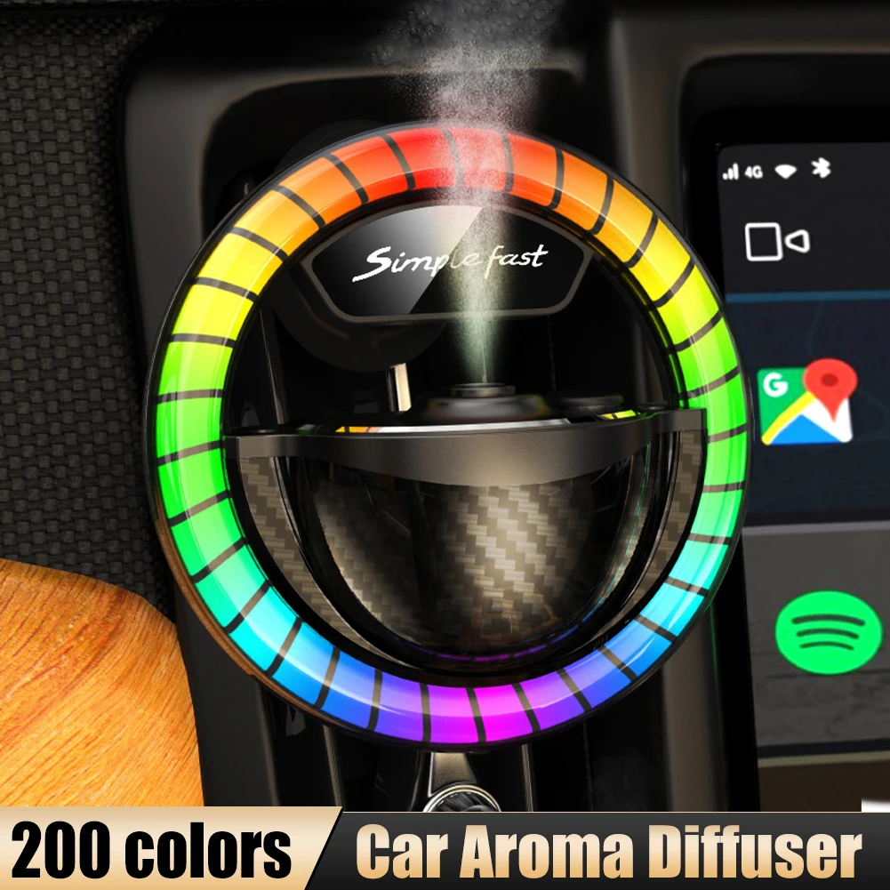 Car Aroma Diffuser Air Freshener with Sound-Activate Atmosphere Lamp Air Outlet Essential Oil Diffuser Auto Interior Accessories
Car Aroma Diffuser Air Freshener with Sound-Activate Atmosphere Lamp Air Outlet Essential Oil Diffuser Auto Interior Accessories