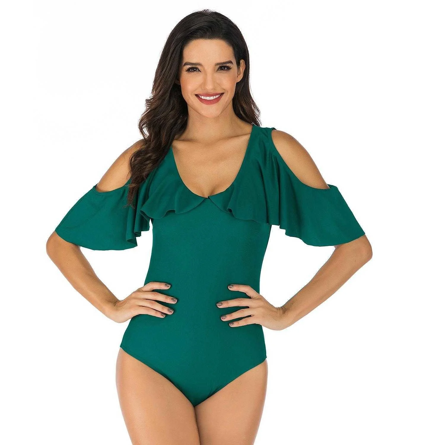 Цельный купальник, Женский однотонный купальник с открытой спиной, консервативный купальник с оборками
Цельный купальник, Женский однотонный купальник с открытой спиной, консервативный купальник с оборками