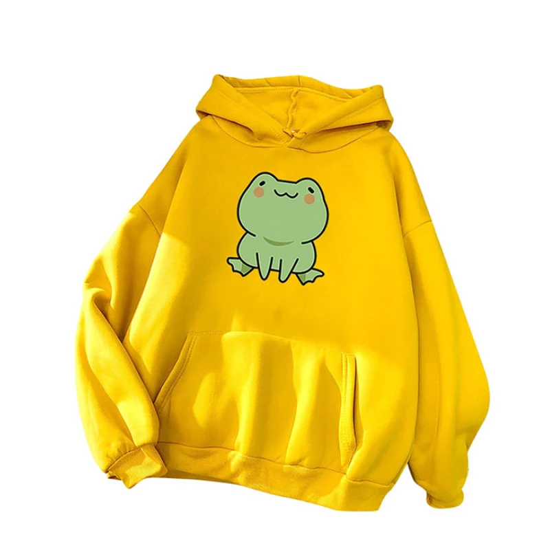 Fashion Spring Autumn Long Sweater For Men Women Cute Frog Cartoon Pattern Pullover Sweater Youth Sports Top Couple Hoodie 
Fashion Spring Autumn Long Sweater For Men Women Cute Frog Cartoon Pattern Pullover Sweater Youth Sports Top Couple Hoodie