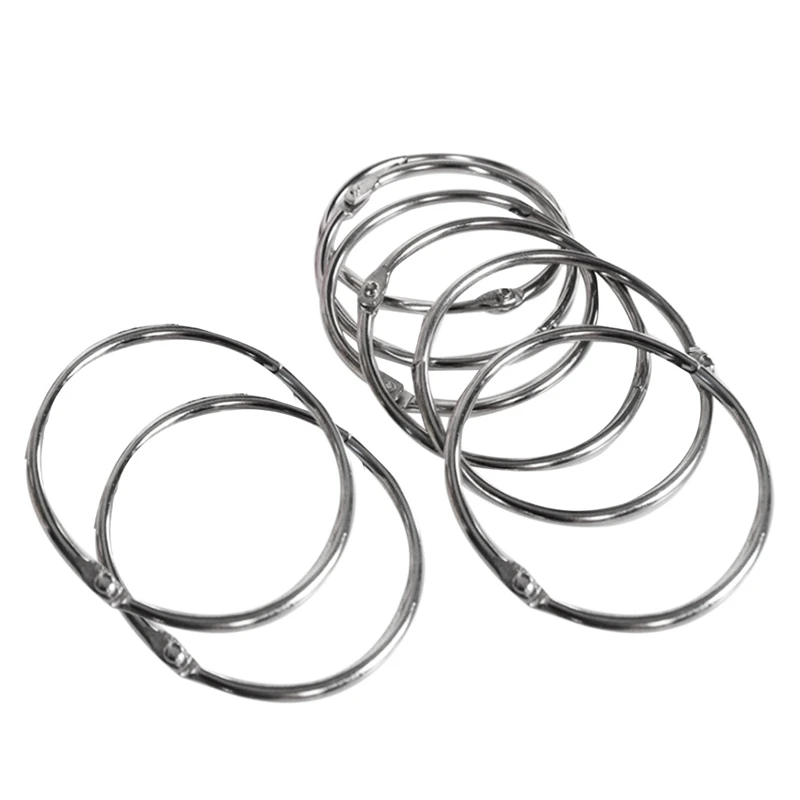 8Pcs Metal Book Binder Rings Shower Curtain Rings Shower Curtain Hook Loose Leaf Rings Shower Rings
8Pcs Metal Book Binder Rings Shower Curtain Rings Shower Curtain Hook Loose Leaf Rings Shower Rings