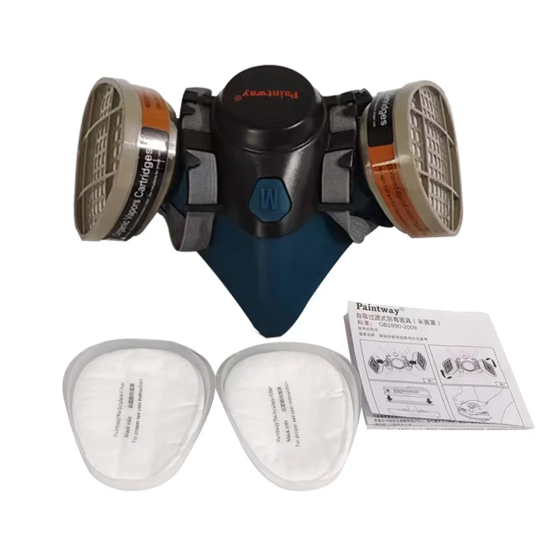 Paintway Mask 6102 Half Facepiece Gas Mask Respirator With Filter Fit Painting Spraying Dust Proof Car Paint Repair Job
Paintway Mask 6102 Half Facepiece Gas Mask Respirator With Filter Fit Painting Spraying Dust Proof Car Paint Repair Job