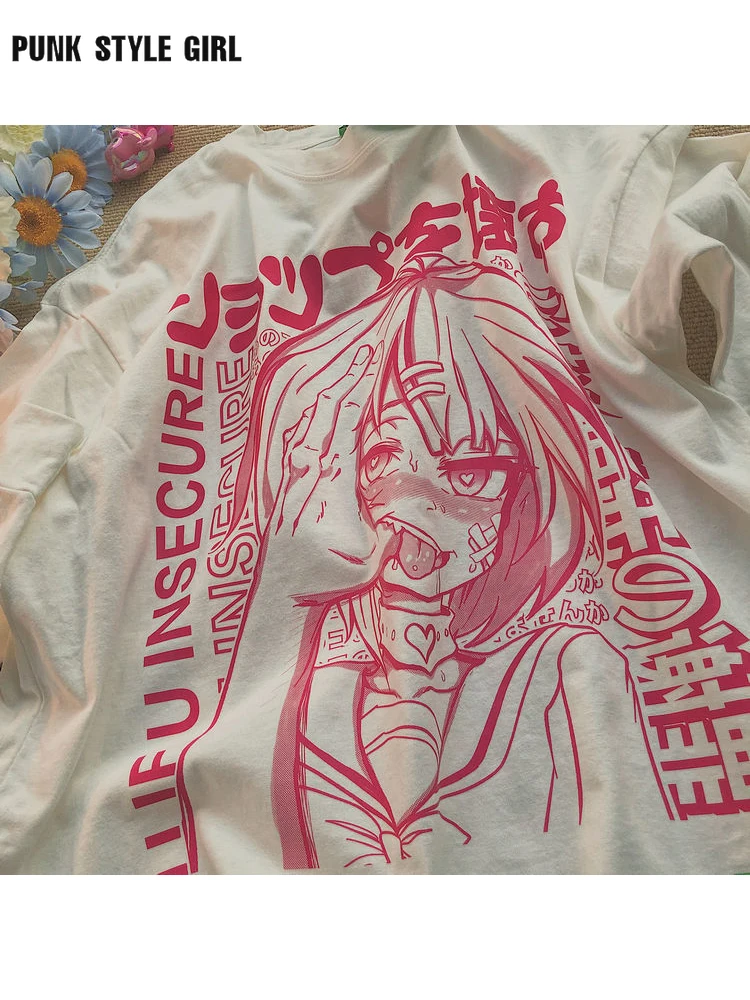 Kawaii футболка с рисунком из аниме, Милая футболка с японским мультяшным принтом, женские топы Y2K для E-girl, футболка в стиле Харадзюку, футболка ...
Kawaii футболка с рисунком из аниме, Милая футболка с японским мультяшным принтом, женские топы Y2K для E-girl, футболка в стиле Харадзюку, футболка ...