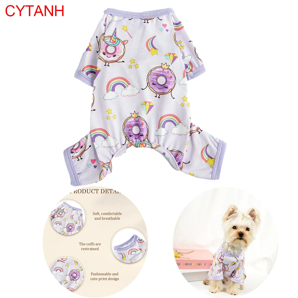 Summer Spring Pet Dog Clothes Soft Breathable Cuffs Restrained Doughnut Cute Print Small Medium Large Costume Purple Dogs
Summer Spring Pet Dog Clothes Soft Breathable Cuffs Restrained Doughnut Cute Print Small Medium Large Costume Purple Dogs