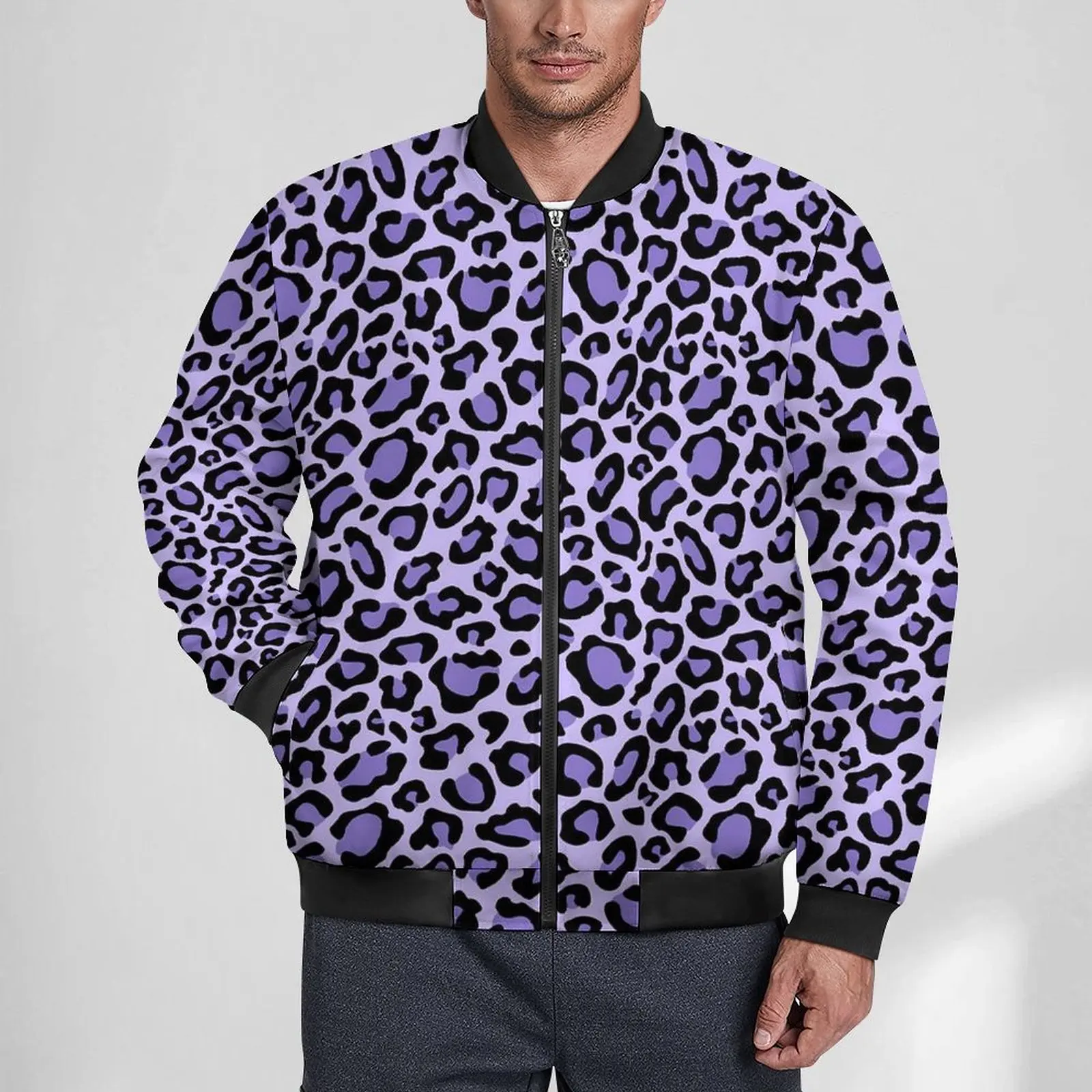 Purple Spotted Leopard Jackets Winter Animal Print Kawaii Casual Coats Male Zipper Loose Windbreakers Custom Oversize Jacket
Purple Spotted Leopard Jackets Winter Animal Print Kawaii Casual Coats Male Zipper Loose Windbreakers Custom Oversize Jacket