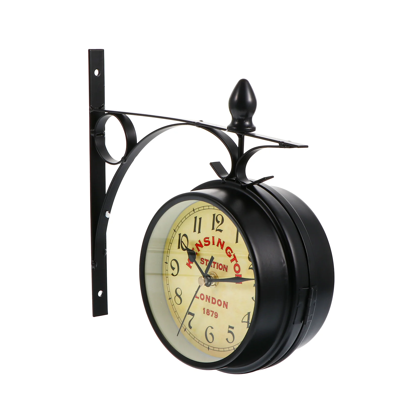 Double Face Clock Digital Alarm Clocks Wrought Room Wall Wooden Iron Double-Sided Hanging Retro
Double Face Clock Digital Alarm Clocks Wrought Room Wall Wooden Iron Double-Sided Hanging Retro