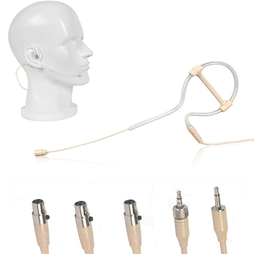 Beige Single Earhook Headset Mic Headworn Microphone 3.5mm 3 Pin for AKG 4 Pin XLR Plug FOR SHURE Omnidirectional Microphone
Beige Single Earhook Headset Mic Headworn Microphone 3.5mm 3 Pin for AKG 4 Pin XLR Plug FOR SHURE Omnidirectional Microphone