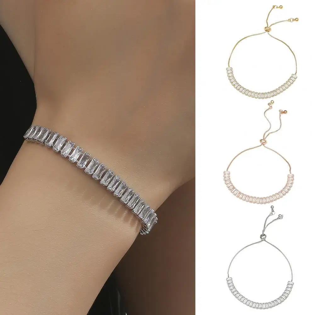Charm Bracelet Attractive Geometric Jewelry Gift Female Sparkling Rhinestone Party Pull Bracelet Chain Bracelet for Dating
Charm Bracelet Attractive Geometric Jewelry Gift Female Sparkling Rhinestone Party Pull Bracelet Chain Bracelet for Dating