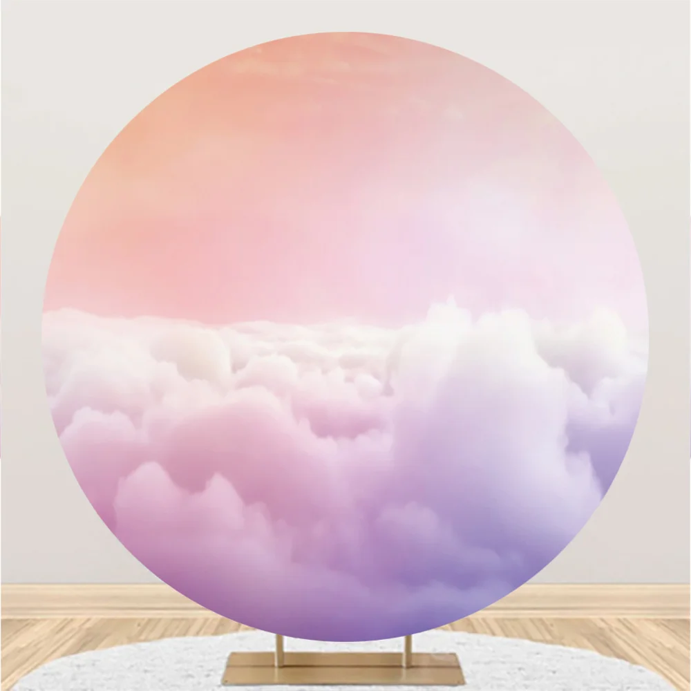 Colored Clouds Dreamy Purple Pink Round Backdrop Baby Shower Birthday Table Decorations Circle Background Studio Booth Poster
Colored Clouds Dreamy Purple Pink Round Backdrop Baby Shower Birthday Table Decorations Circle Background Studio Booth Poster