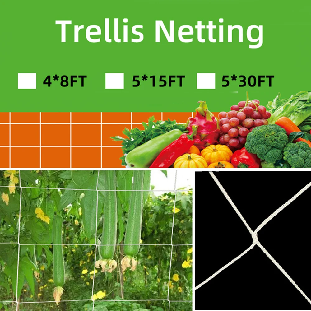 Vine Climbing Plant Support Garden Net Plant Trellis Netting Hydroponics Plant Support Mesh Heavy-Duty Garden Accessories
Vine Climbing Plant Support Garden Net Plant Trellis Netting Hydroponics Plant Support Mesh Heavy-Duty Garden Accessories