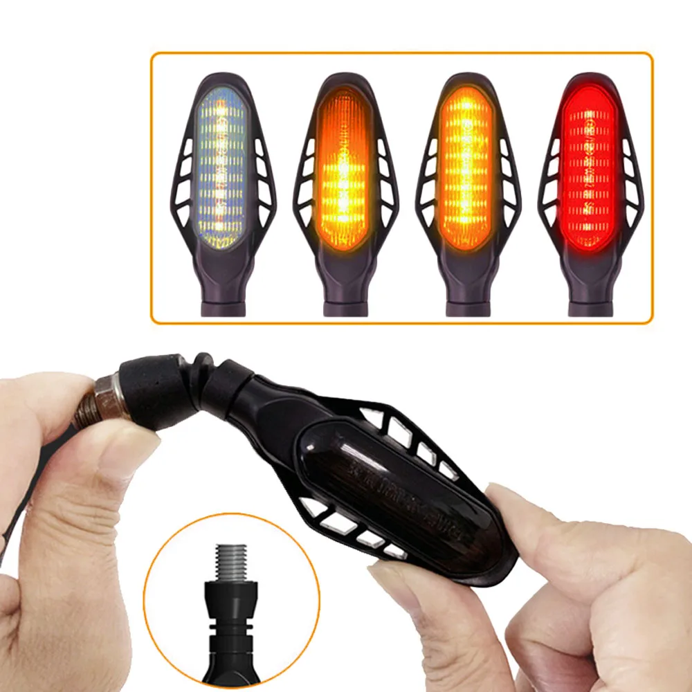 2pcs 16 LED Motorcycle Turn Signal Light Indicators DC12V Motorbike Flowing Water Blinker M10 Universal
2pcs 16 LED Motorcycle Turn Signal Light Indicators DC12V Motorbike Flowing Water Blinker M10 Universal