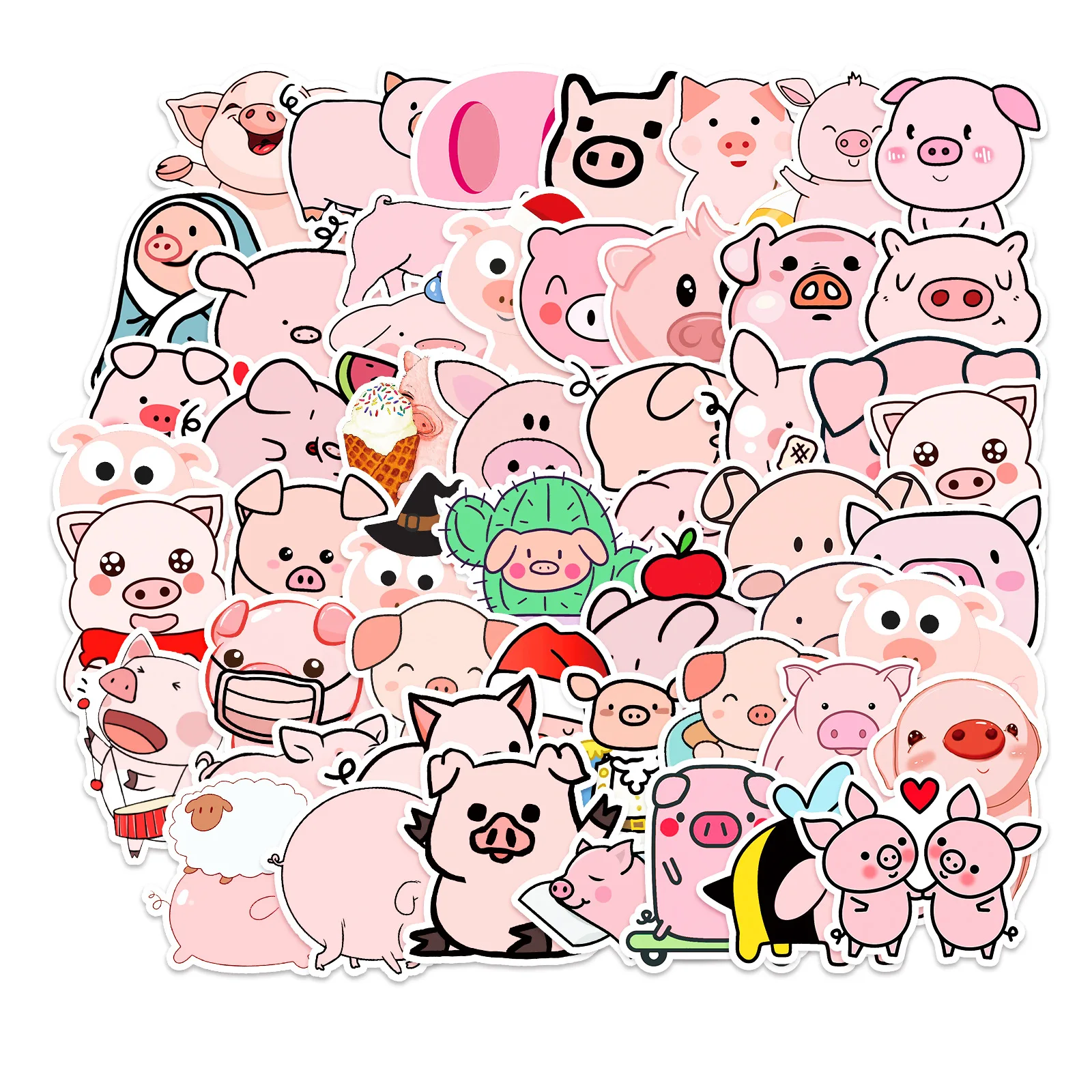 50PCS Cartoon Pink Cute Pig Hand Account Children's Self-adhesive Graffiti Waterproof Stickers Girls DIY Toys Kawaii Small Gift
50PCS Cartoon Pink Cute Pig Hand Account Children's Self-adhesive Graffiti Waterproof Stickers Girls DIY Toys Kawaii Small Gift