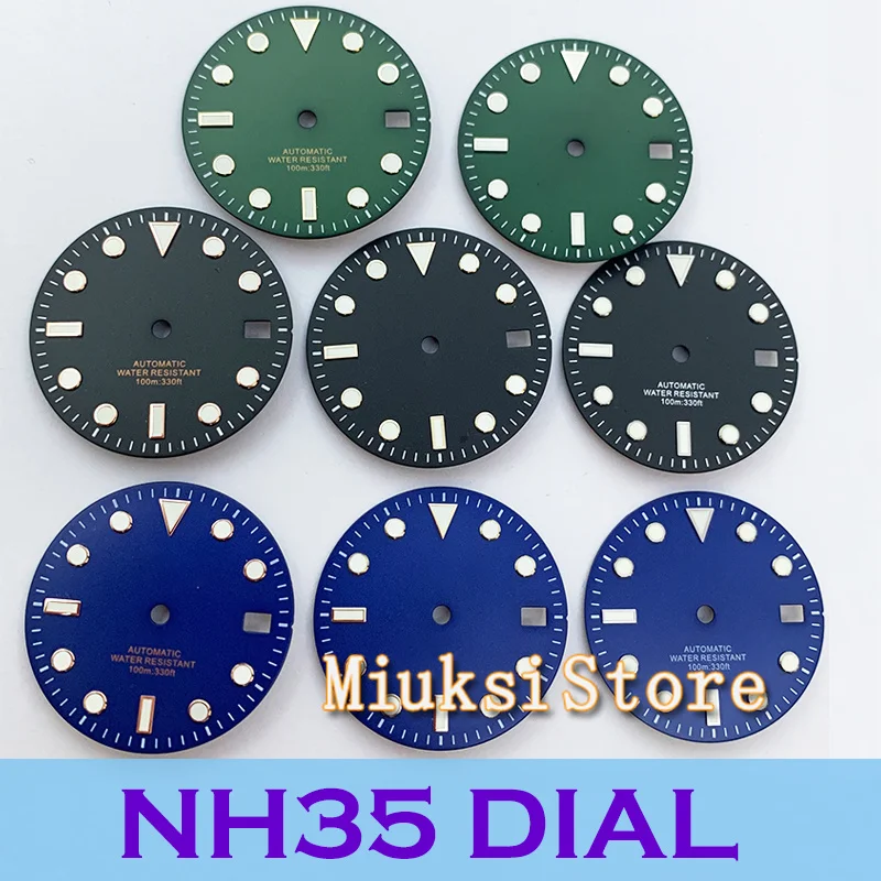 29mm NH35 Watch dial Sterile Black Green Blue Pink Watch Dial With Date Window For NH35 NH35A Automatic Movement Accessory Parts
29mm NH35 Watch dial Sterile Black Green Blue Pink Watch Dial With Date Window For NH35 NH35A Automatic Movement Accessory Parts