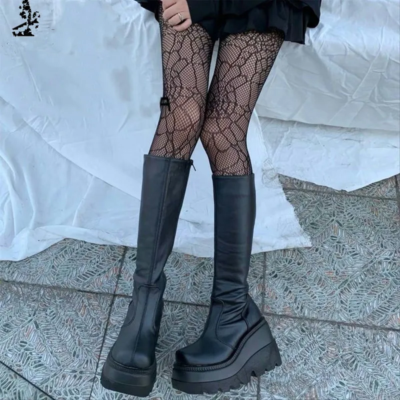 ENMAYER Ladies Fashion Platform Boots Chunky Heel Wedges Mid Calf Women Boots Casual Brand Thick Bottom Winter Shoes Woman 
ENMAYER Ladies Fashion Platform Boots Chunky Heel Wedges Mid Calf Women Boots Casual Brand Thick Bottom Winter Shoes Woman