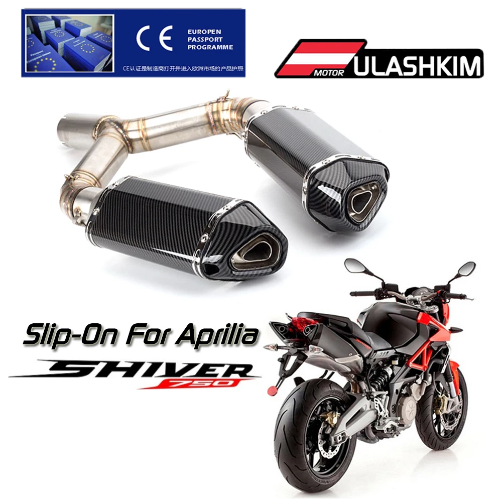 Exhaust Slip-On For Aprilia SHIVER 750 shiver750 With Muffler Middle Contact Pipe Motorcycle Full System Carbon Fiber Exhaust
Exhaust Slip-On For Aprilia SHIVER 750 shiver750 With Muffler Middle Contact Pipe Motorcycle Full System Carbon Fiber Exhaust