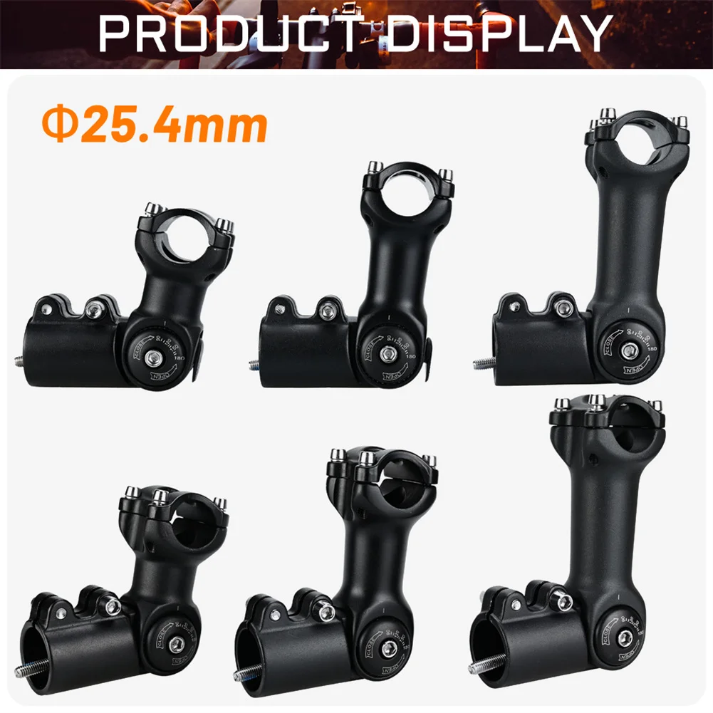 31.8/25.4 Adjustable Rise Up Handlebar Stem Mountain Road Bike 90-180° Double Screw Aluminum Alloy Bicycle Stem Replace Part
31.8/25.4 Adjustable Rise Up Handlebar Stem Mountain Road Bike 90-180° Double Screw Aluminum Alloy Bicycle Stem Replace Part
