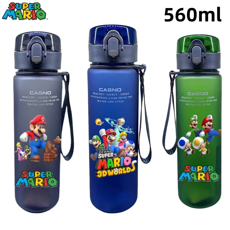 BANDAI Mario очки для воды детские бутылки студенческие спортивные фитнес портативная
