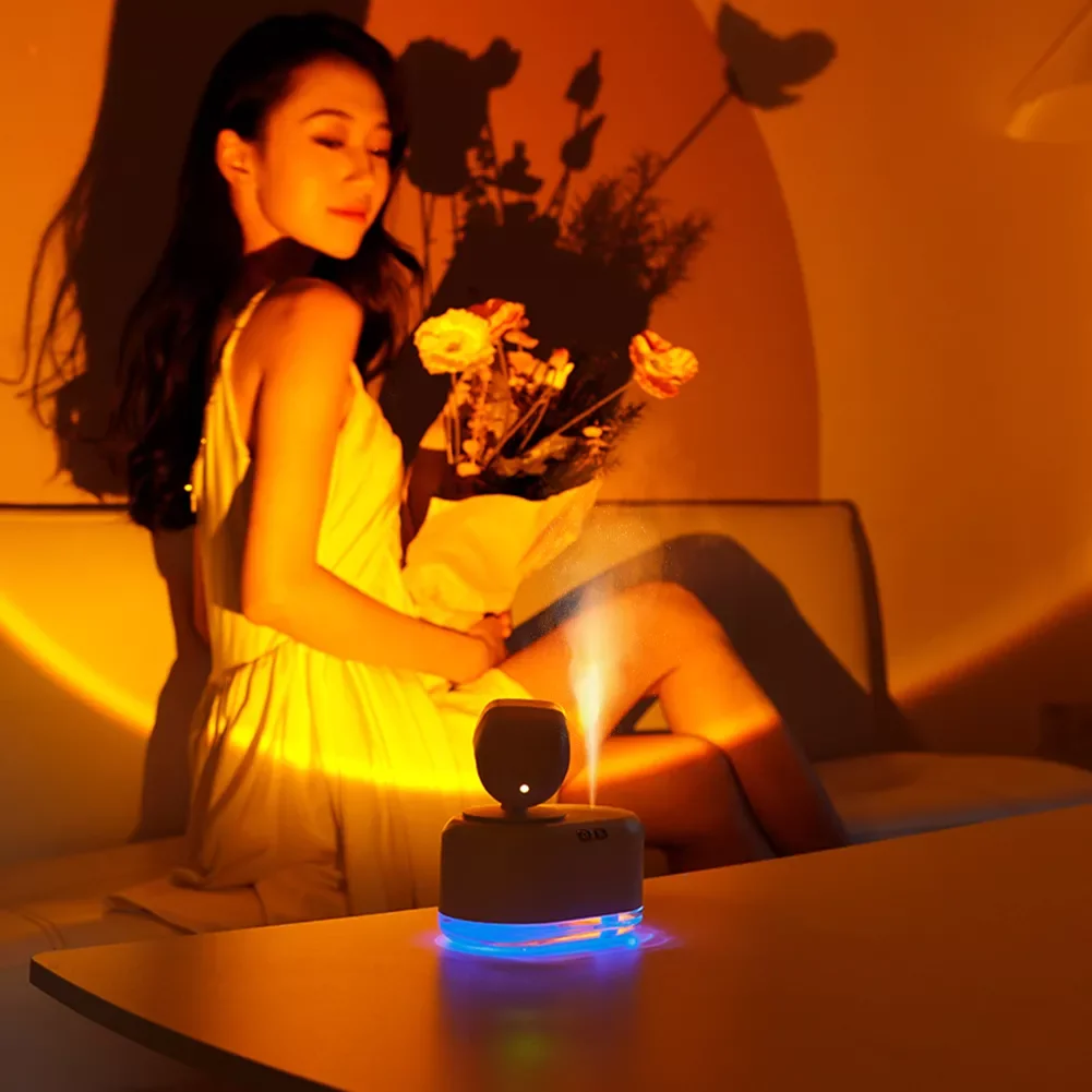 NEW2023 2 in 1 Mini Wireless Sunset Lamp Air Humidifier Water Aroma Diffuser 300ML Light Mute Mist Maker For Home Office And Tak
NEW2023 2 in 1 Mini Wireless Sunset Lamp Air Humidifier Water Aroma Diffuser 300ML Light Mute Mist Maker For Home Office And Tak
