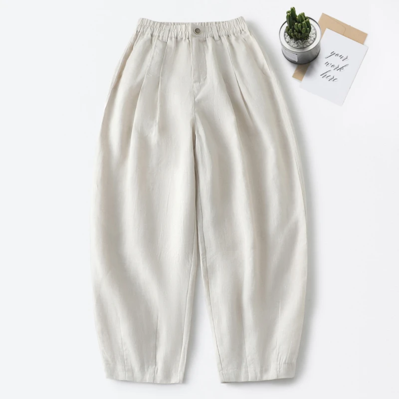 2023 New Summer Fashion Vintage Cotton Hemp Loose Elastic Waist Cropped Wide Leg Casual pants for Women
2023 New Summer Fashion Vintage Cotton Hemp Loose Elastic Waist Cropped Wide Leg Casual pants for Women