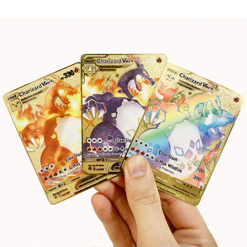 27 стилей Золотая карточка Charizard, покемон Пикачу бластоз, Ультра редкая золотая металлическая карточка Vmax Dx Gx, коллекция боевых файтингов, иг...
27 стилей Золотая карточка Charizard, покемон Пикачу бластоз, Ультра редкая золотая металлическая карточка Vmax Dx Gx, коллекция боевых файтингов, иг...