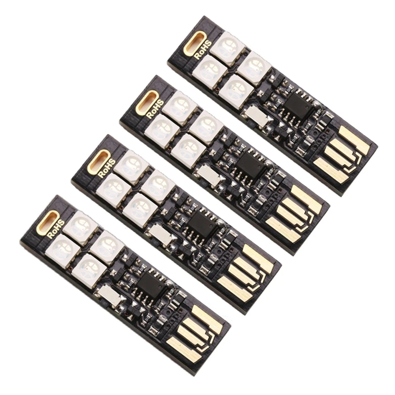 4PCS Mobile Power USB Light Colorful Atmosphere Light 4LED Button Switch Smart Night Light
4PCS Mobile Power USB Light Colorful Atmosphere Light 4LED Button Switch Smart Night Light