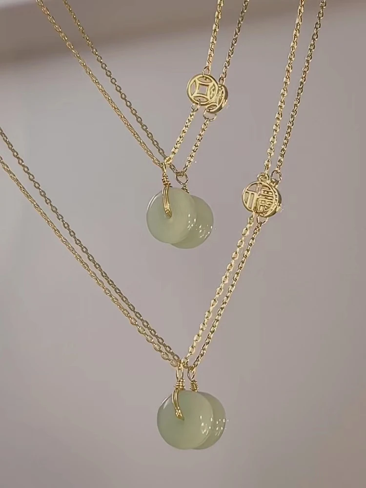 2022 Trend Hetian Jade Ladies Necklace Ping An Joy Clavicle Chain Xia Minority Design Sense Gifts for Girlfriends
2022 Trend Hetian Jade Ladies Necklace Ping An Joy Clavicle Chain Xia Minority Design Sense Gifts for Girlfriends