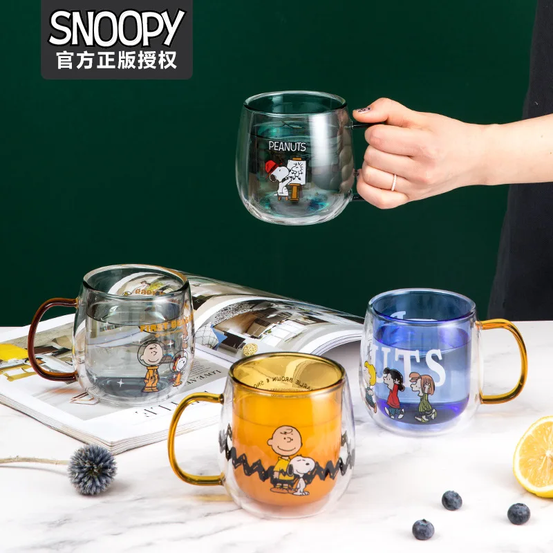 Genuine Snoopyed Double Insulated Glass Cup Cartoon Accessories Mug Home Office Drinking Cup with Handle Coffee Cup Birthday Gif
Genuine Snoopyed Double Insulated Glass Cup Cartoon Accessories Mug Home Office Drinking Cup with Handle Coffee Cup Birthday Gif