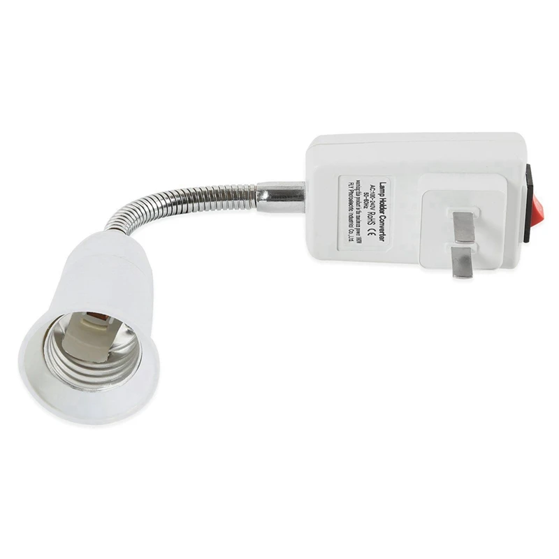 6X E27 Socket Adapter With On/Off Switch To US Plug,Flexible Extension Lamp Bulb Holder Converter
6X E27 Socket Adapter With On/Off Switch To US Plug,Flexible Extension Lamp Bulb Holder Converter