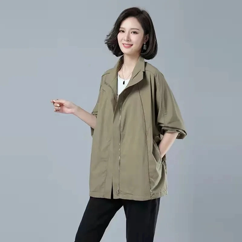 Female Windbreaker 2023 New Spring Autumn Jacket Loose Women Basic Coats Zipper Streetwear Casual Tops Outerwear Female
Female Windbreaker 2023 New Spring Autumn Jacket Loose Women Basic Coats Zipper Streetwear Casual Tops Outerwear Female