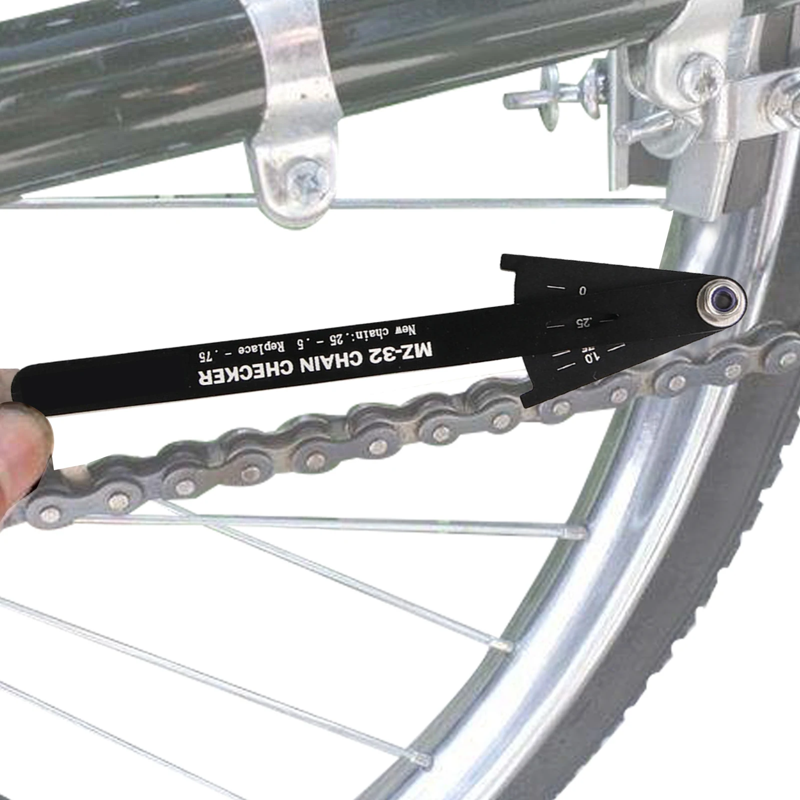 Bicycle Chain Checker Aluminium Alloy Chain Gauge Bike Chain Checker Tool for Mountain Bikes Folding Bicycles Road Vehicles
Bicycle Chain Checker Aluminium Alloy Chain Gauge Bike Chain Checker Tool for Mountain Bikes Folding Bicycles Road Vehicles