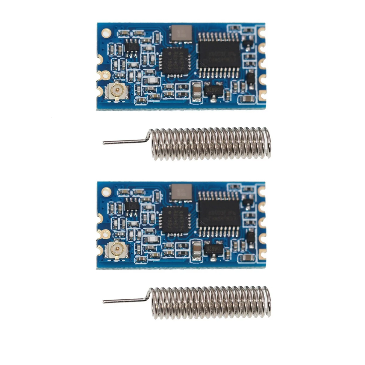 2 шт., беспроводные модули последовательного порта 433 МГц SI4463/SI4438, 1000 м, Замена Bluetooth с антенной 
2 шт., беспроводные модули последовательного порта 433 МГц SI4463/SI4438, 1000 м, Замена Bluetooth с антенной